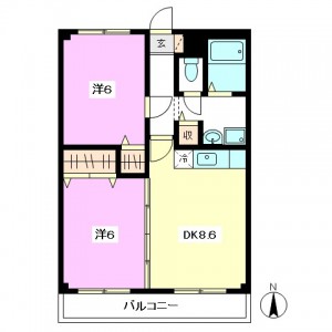 世田谷区砧4丁目2DK賃貸マンション・間取 世田谷区砧4丁目2DK賃貸マンション・間取