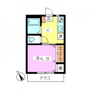 【アフター】大蔵5丁目１Ｋリノベーション後間取