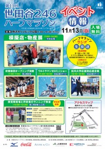 第11回世田谷246ハーフマラソンイベントちらし