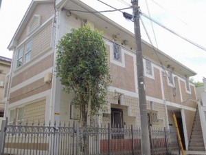 小田急線千歳船橋駅徒歩7分/経堂駅13分、世田谷区経堂4丁目ロフト付き１Kアパート外観